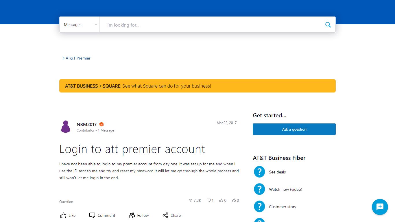 ‎Login to att premier account | AT&T Business Forums